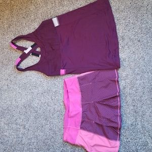 Lululemon shirt and skirt set